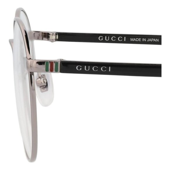 Gucci Unisex Round/Oval Ruthenium Black Transparent Fashion Designer Eyewear - Picture 4 of 4